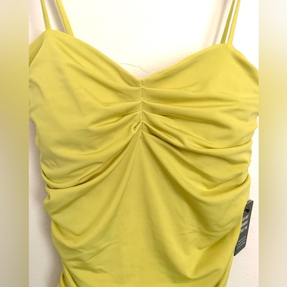 Express Body Contour Compression Ruched Thong Bodysuit - Picture 2 of 6